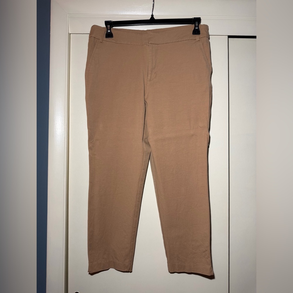 Women’s Slim Leg Ankle Pant - Tan size 14